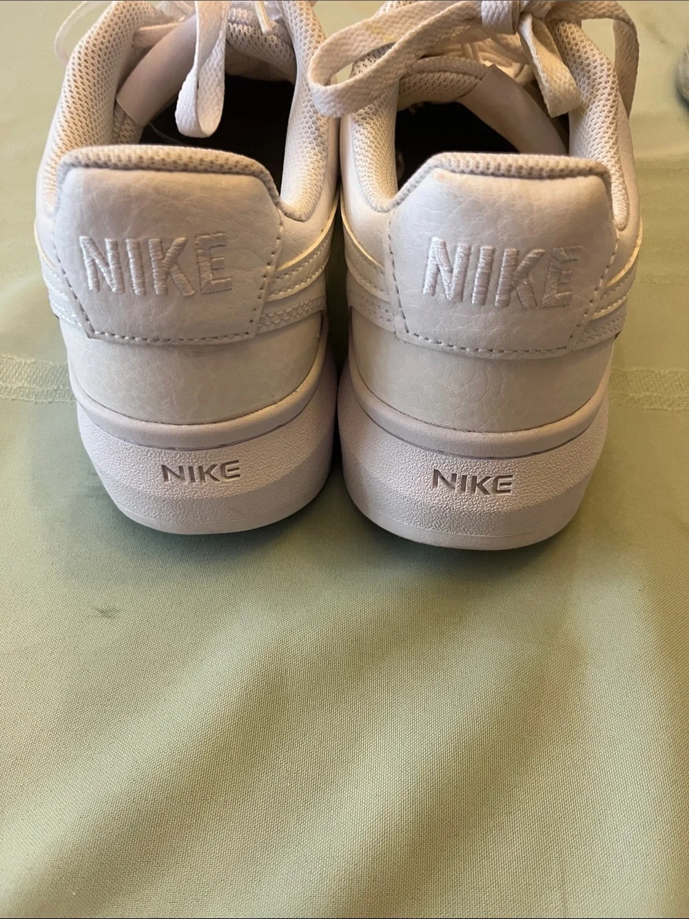 Nike Men’s White Low-Top Sneakers with Perforated Toe